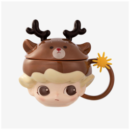 Caneca da Série Cartas do Boneco de Neve DIMOO Pop Mart Caixa Surpresa