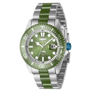 Relógio Masculino Pro Diver, Invicta 40938, Verde Claro e Prata