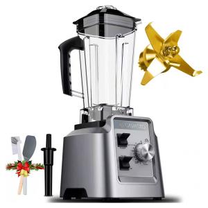 HS 209 Liquidificador de Bancada 1.8L com 10 Velocidades, 1800W, 110v, GAVASTO, Prateado