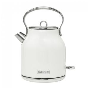 Chaleira Elétrica 1.7L em Aço Inoxidável com Desligamento Automático e Proteção Contra Fervura, 1500W, Branca, 110v, HADEN 75012, Branco