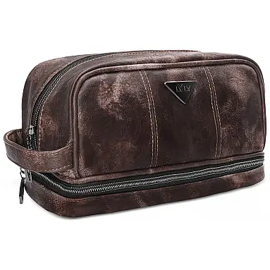 Necessaire Masculina de Couro, LVLY,