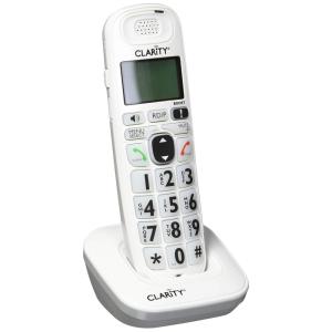 Ramal Sem Fio Clarity D704HS Branco Amplificado 40dB DECT 6.0 Speakerphone Display Caller ID Expansão p/ D700 Series 1 AAA
