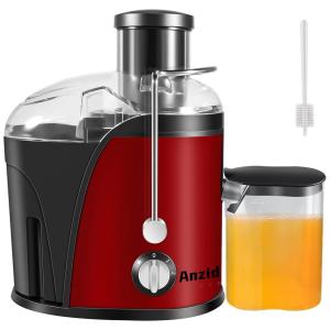Centrífuga de Frutas com 2 Velocidades, Aço Inox, 110v, ANZID, Vermelho
