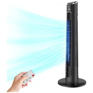 Ventilador de Torre com Controle Remoto e Temporizador de 12 Horas, 110V 36W, VEOHAUT, Preto