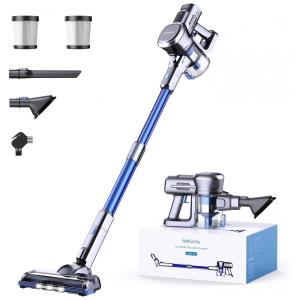 Aspirador Sem Fio Lubluelu VD-202B-FR Azul Brushless 235W 25kPa Autoestável 50 Minutos 220V.