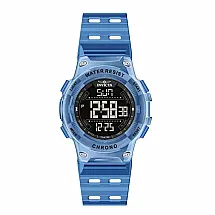 Relógio Masculino Digital Invicta Racing 52mm Transparente Azul 49048
