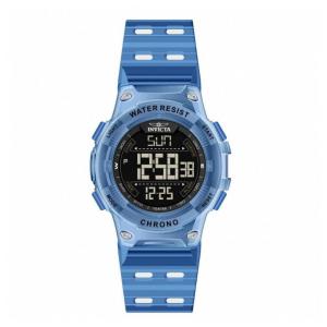 Relógio Masculino Digital Invicta Racing 52mm Transparente Azul 49048