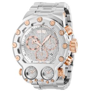 Relógio Masculino Reserve Bolt Magnum Tria 2,49 quilates com Diamante, Invicta 37548, Prata e Ouro Rosa