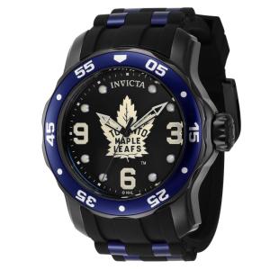 Relgio masculino Invicta NHL Toronto Maple Leafs - 48mm, preto e azul ZG-42648.
