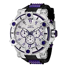 Relgio masculino Bolt com mostrador em madreprola - 52 mm. Preto. Roxo 35748