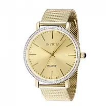 Relógio Invicta Elite Diamond Unissex com 0,32 Quilates de Diamantes 38mm, Ouro 48748