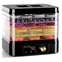 Desidratador de Alimentos com 6 Bandejas e Painel de Controle Digital, 110v, FOOD PARTY, Preto