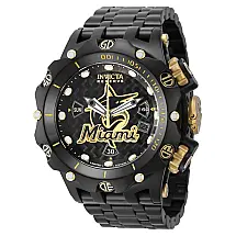 Relgio masculino reserva MLB Miami Marlins Swiss Ronda Z60 calibre - 51 mm. Preto 41948
