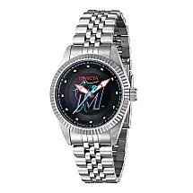 Relógio Feminino MLB Miami Marlins, Invicta 42948, Prata