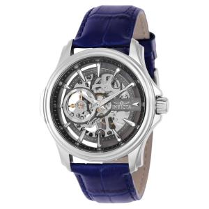 Relgio mecnico vintage masculino - 42 mm. Azul 37948