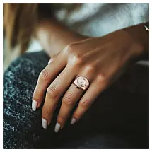 Relógio Anel Invicta Mini Angel Feminino 16,5mm, Rose Gold 48948