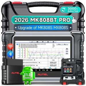 Autel Scanner MaxiCOM MK808BT PRO: Ferramenta de Diagnóstico Completa com Controle Bidirecional, Testes Ativos e Serviços Avançados!