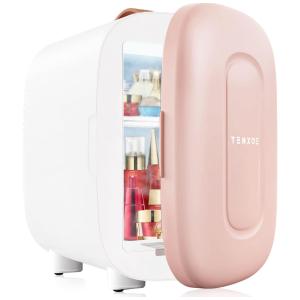 TENXOE Mini Geladeira para Skincare 4 Litros Portátil, 110V, 12V