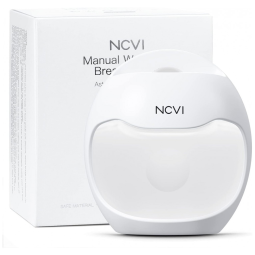 NCVI Manual Wearable Breast Pump Breastmilk Collector, Hands Free Portable, Natural Expression, Breast Feeding Essentials Astronaut Series