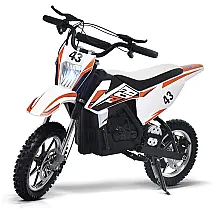 Moto Elétrica Infantil para Trilha a Bateria 24V até 22 km, h 250W Idade Rec 13 Anos, Blitzshark, Laranja