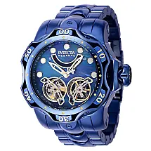 Relógio Masculino Automático Reserve Venom com Mostrador em Madrepérola, Invicta 40058, Azul Escuro
