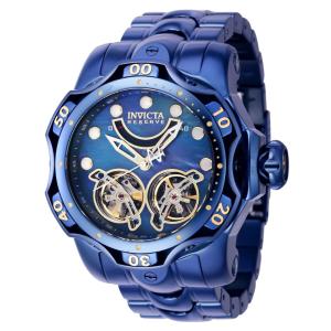 Relógio Masculino Automático Reserve Venom com Mostrador em Madrepérola, Invicta 40058, Azul Escuro