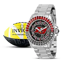 Relgio feminino Tampa Bay Buccaneers NFL - 38mm em ao inoxidvel 42058, da marca Invicta.