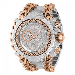 Invicta Reserve Gladiator 2 Masculino 58,3 mm Aço Ouro Rosa 92 Quilates Diamante Swiss Ronda Z60