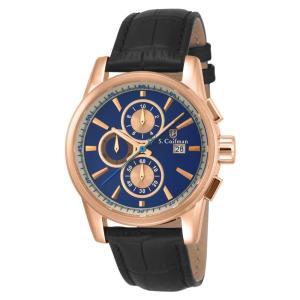 Relógio Masculino S Coifman Heritage, Invicta SC0258, Preto e Azul
