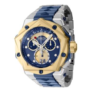 Relgio masculino reserva Helios Swiss Ronda 8040.N calibre - 54 mm. Ao. Azul Escuro 39258