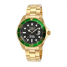Relógio Masculino Pro Diver, Invicta 14358, Dourado, Preto e Verde