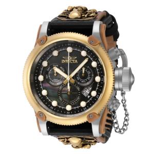 Relgio masculino Pro Swiss Ronda Z60 Calibre com mostrador em madreprola - 52 mm. Preto. Bronzeado 40458