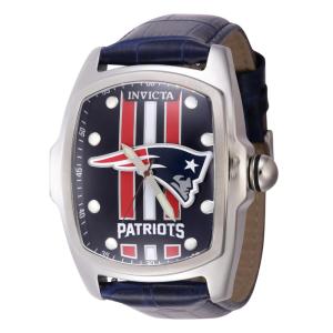 Relógio NFL New England Patriots Masculino - 47mm. Azul escuro com alça intercambiável 45458