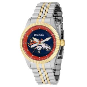 Relgio feminino NFL Denver Broncos 36 mm. Ao. Ouro 42558