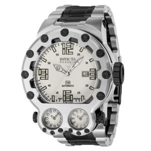 Relógio Masculino Automático Reserve Bolt Magnum Tria, Invicta 37558, Prata e Preto