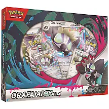Caixa Grafaiai ex Pokémon TCG Multicolorida com Cartas Promocionais e Pacotes Expansão