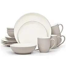 Aparelho de Jantar para Todas as Ocasiões, Elegância e Sofisticação para Sua Mesa com 16 Peças, Formato Redondo e Material de Cerâmica sem