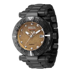 Reserve Subaqua 0,05 Carat Diamond Autométrico Men S Relógio - 47mm. Preto 45858