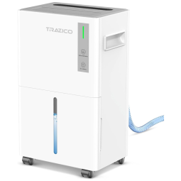 Desumidificador para porão de 139 metros quadrados, Trazico 9,93 litros Desumidificadores com Mangueira de Drenagem, Controle de Umidade