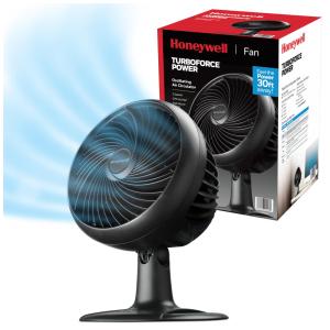 Ventilador Circulador de Mesa Oscilante Turbo Force, 110V, HONEYWELL HT 906, Preto