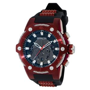 Relógio Masculino Star Wars Darth Vader, Invicta 41168, Preto e Vermelho