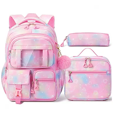 Mochila escolar Fimibuke rosa 3