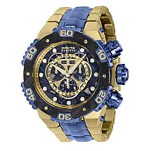 Relgio masculino Carbon Hawk Swiss Ronda 5040.F calibre - 54,7 mm. Ouro. Azul Escuro 37268