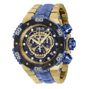 Relgio masculino Carbon Hawk Swiss Ronda 5040.F calibre - 54,7 mm. Ouro. Azul Escuro 37268