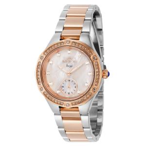 Relgio feminino anjo com mostrador em madreprola - 35 mm. Ao. Ouro Rosa 40368