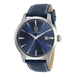 Relógio Masculino com Pulseira de Couro S.Coiffman, Invicta SC0468, Azul
