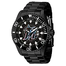 Relógio Masculino MLB Miami Marlins, Invicta ZG43468, Preto