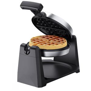 Belgian Máqui de Waffle Antiaderente e Rotativa com Controle de Temperatura, 1200W, 110v, N A, Preto