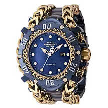 Obra-prima sua Ronda R150 calibre automtico masculino relgio com mostrador madreprola - 58,3 mm. Azul escuro. Ouro
