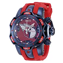 Relgio masculino reserva MLB Cleveland Guardians calibre suo Ronda Z60 - 44,4 mm. Vermelho. Azul Escuro 41868